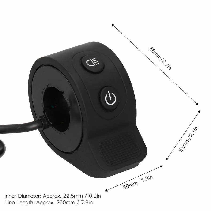 Throttle/Accelerator Hall Sensor Light Button Integrated Switch For X6/X7/X8 Electric Scooter Parts