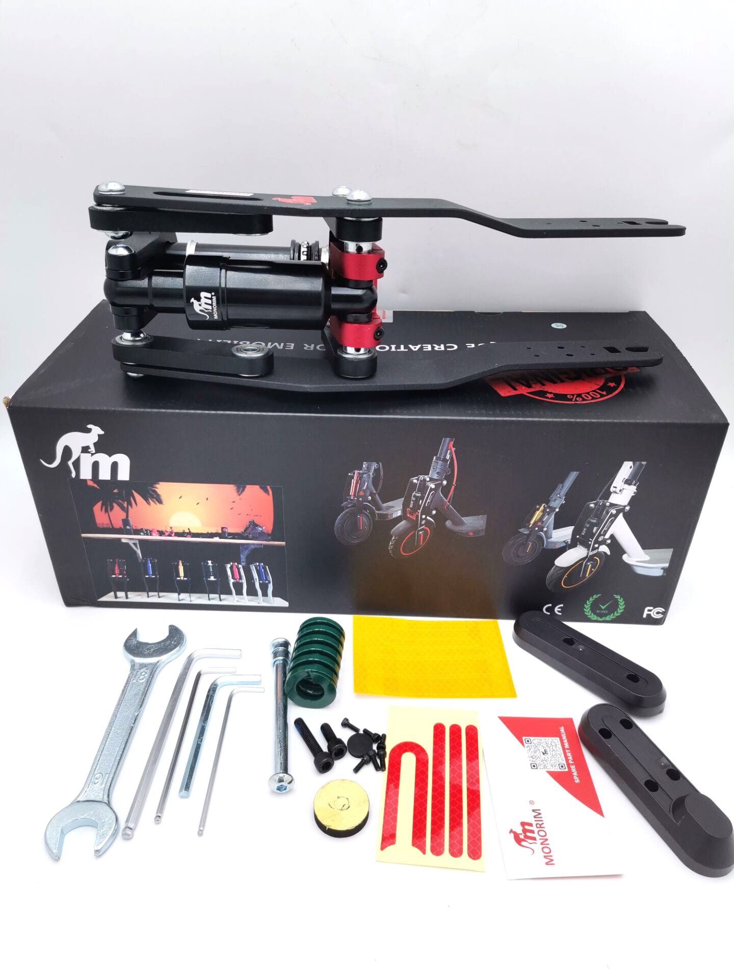 MONORIM MF0 Modified Shock Absorber Front Suspension Kit For Ninebot F20 F30 F40 Electric Scooter Parts