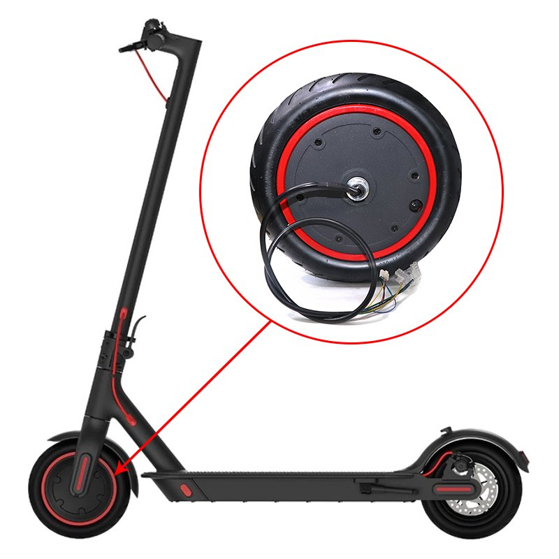 New Image 350W Scooter Wheel Hub Motor With Tire Assembly Kit For M365 Pro 2 Kick Scooter Skateboard Engine Electric Wheel Motor