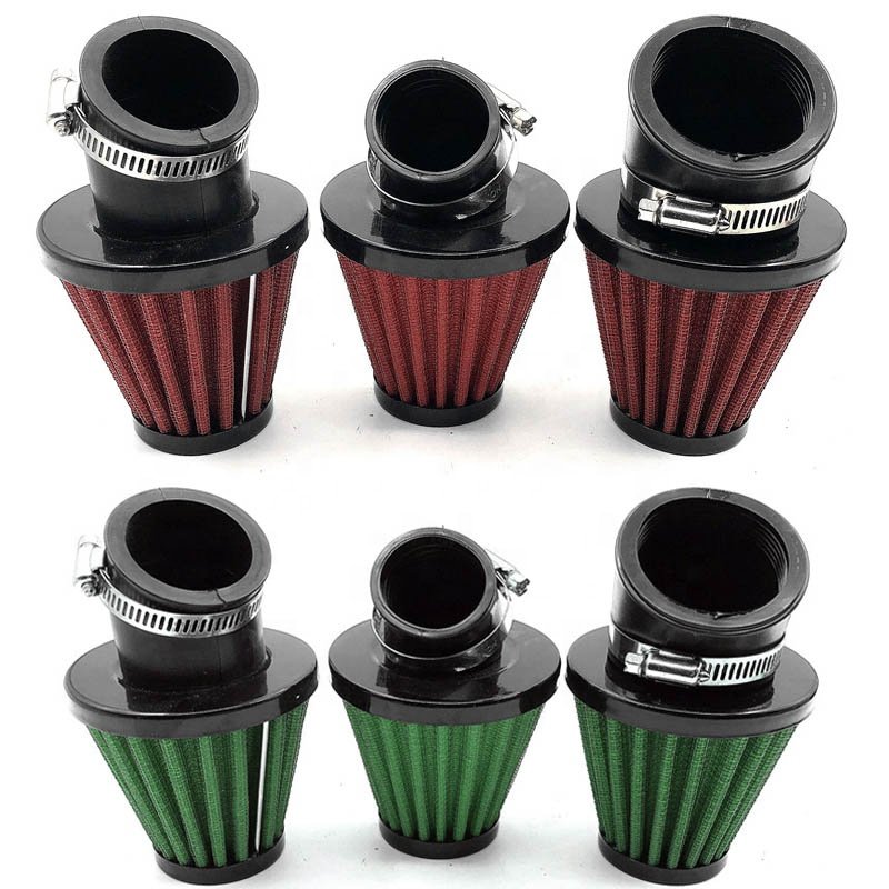 35mm 42mm 48mm Bend Elbow Neck Air Filter with Stainless steel wire mesh Moped Scooter Dirt Pit Bike Motorcycle For Kayo BSE