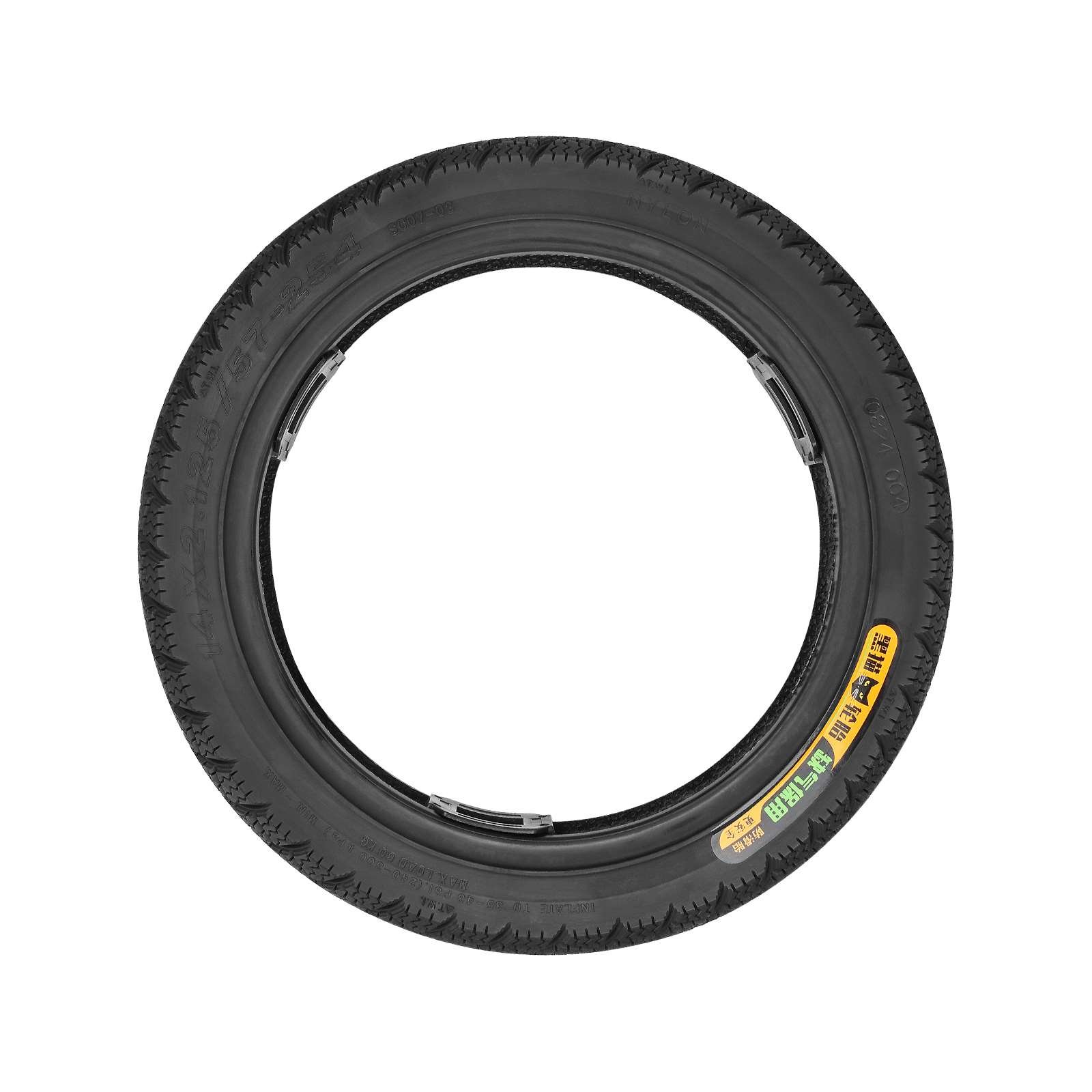 Hot Selling BLACK CAT 14*2.125/57-254 Tubeless Tire for Out-of-gas Protection for Electric Scooter Spare Parts