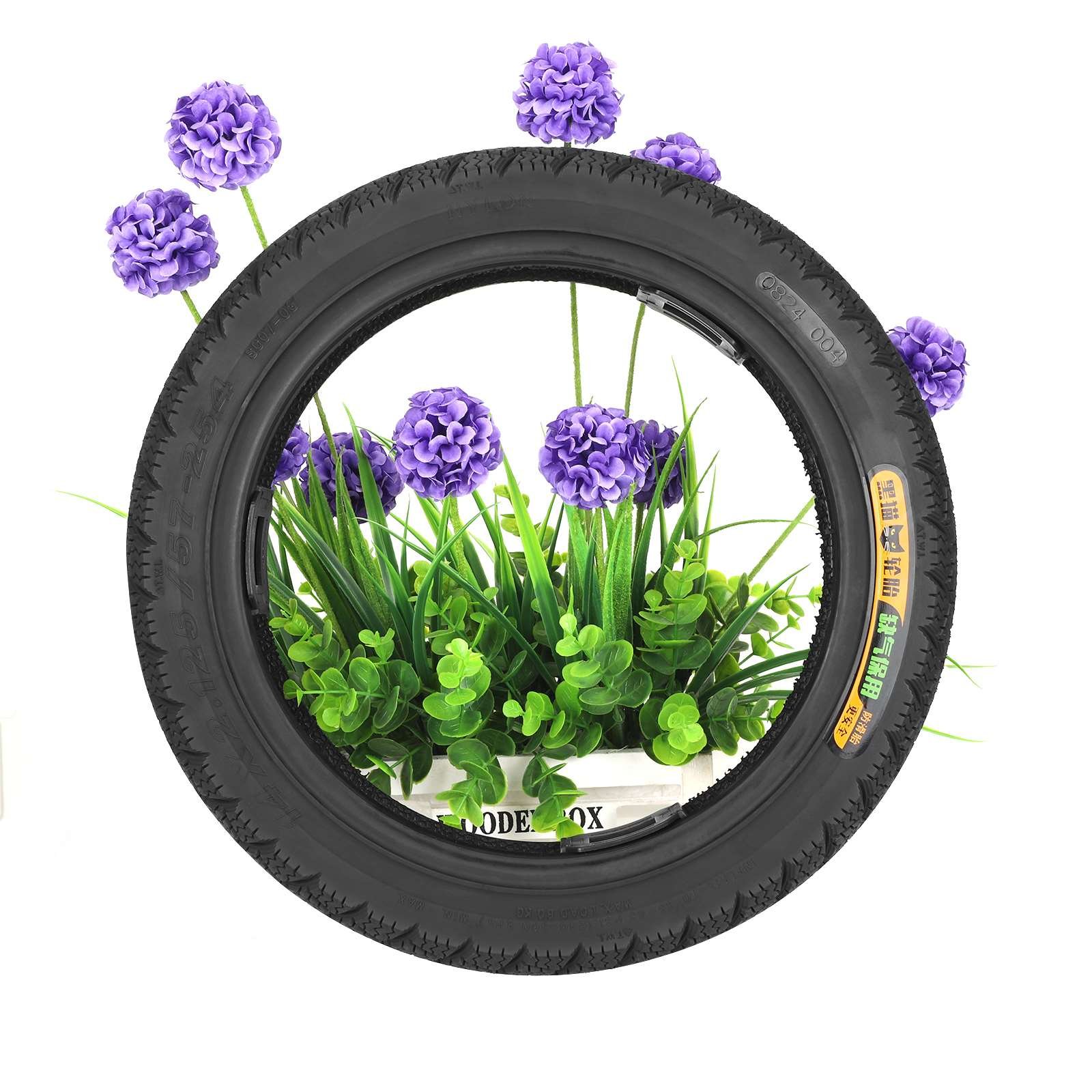 Hot Selling BLACK CAT 14*2.125/57-254 Tubeless Tire for Out-of-gas Protection for Electric Scooter Spare Parts