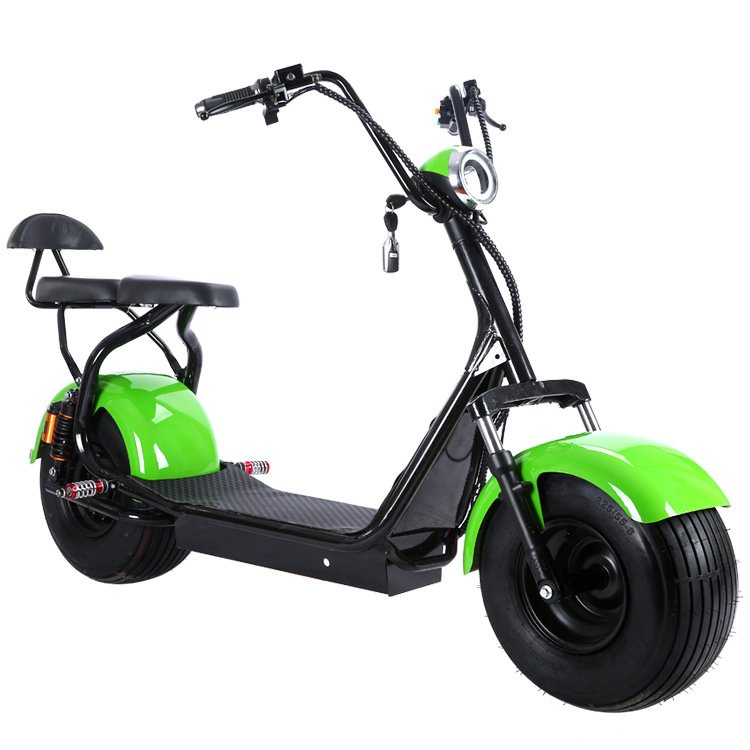 New Electric Scooters Disc Brake Steel Frame Fat Tire Electric Bike Citycoco 150cc Lithium Battery Women And Men CKD Selling