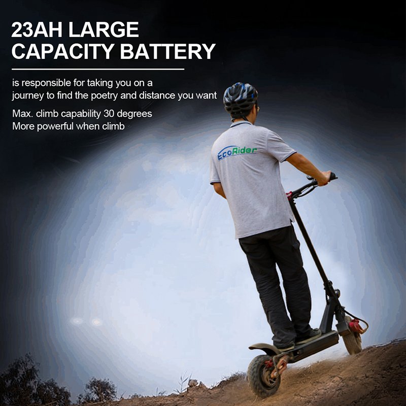 EcoRider E4-9 10inch Foldable 3600W Mobility Two Wheels Off Road E Scooter Adults self-balancing Foldable Electric Scooters