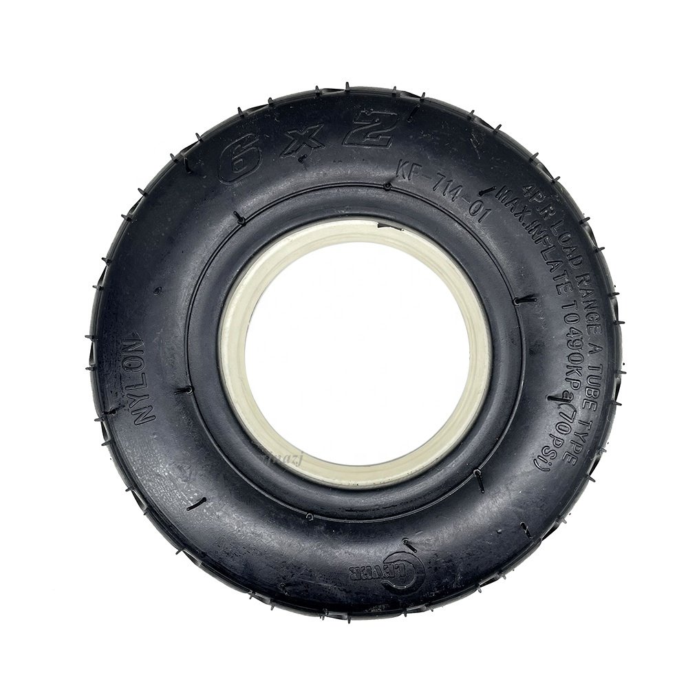 6x2 Solid Tire Polyurethane Foam Filled Tyre for 6 Inch Electric Scooter Non-Pneumatic Accessories