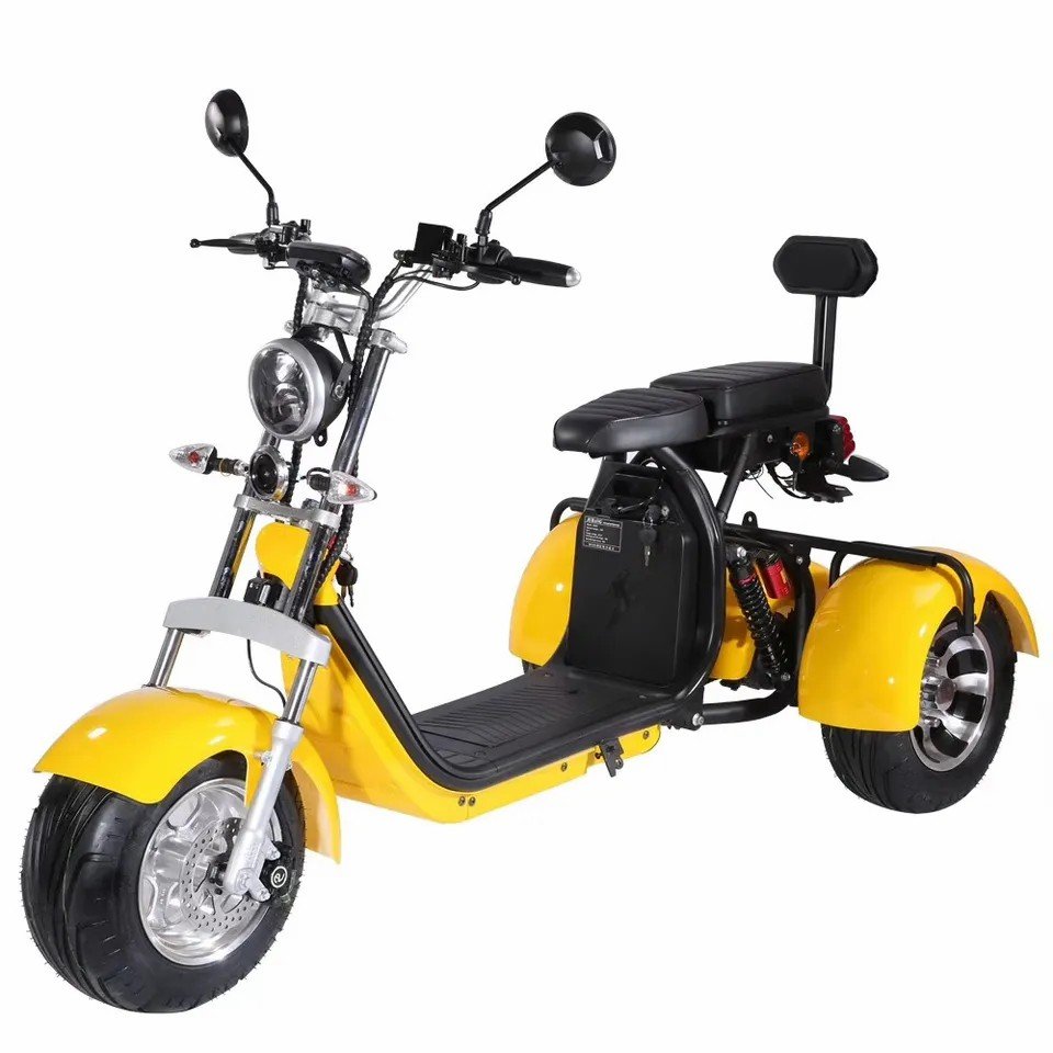 Electric Scooter Tricycles Motor Cycle Citycoco New Model 1500w/2000w/3000w 60v Digital Unisex Three Wheels Scooter Motorcycle