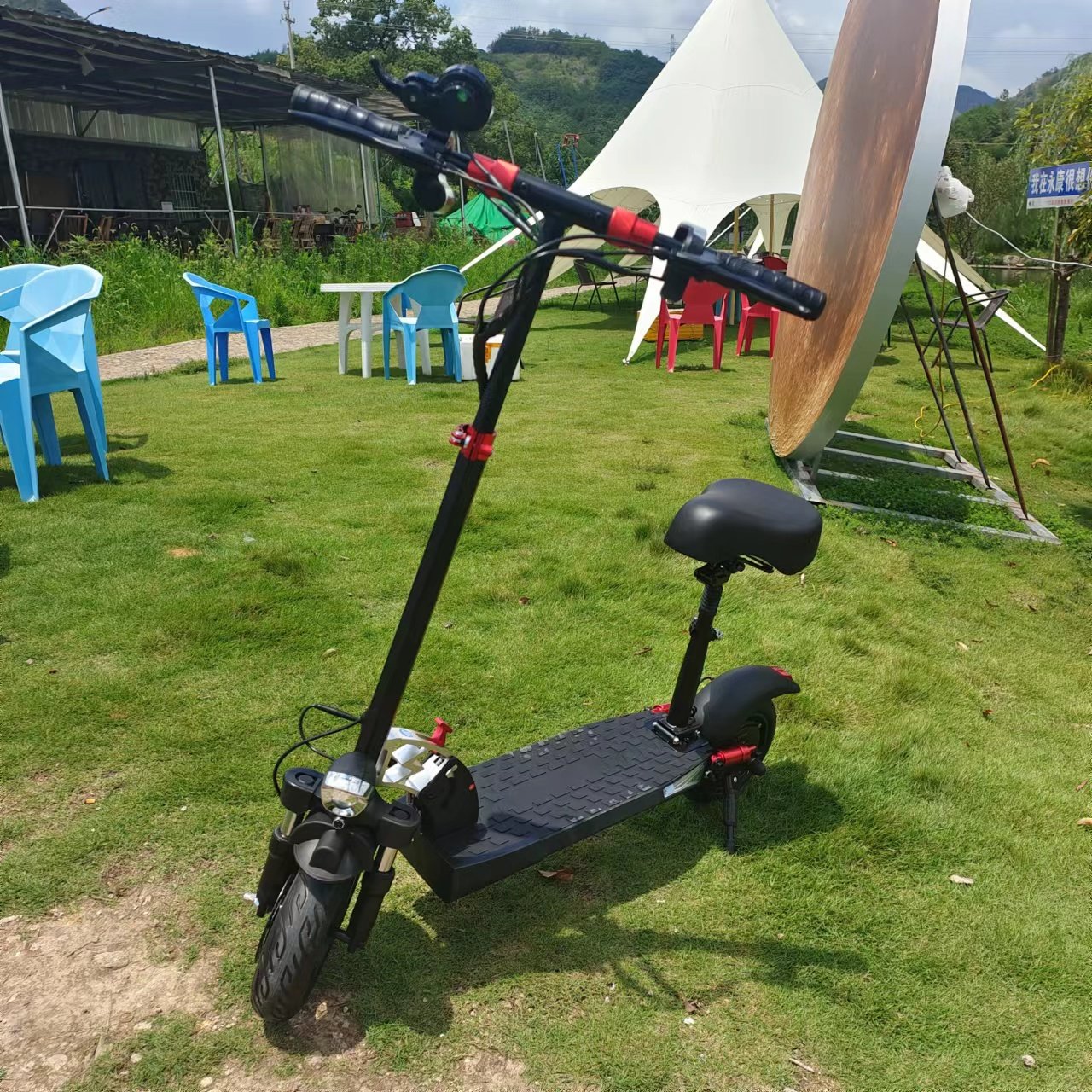 EU Warehouse Electric Scooter Adults Powerful 800W 48v 15ah Seat Unisex Two-Wheel scooter Max Speed 45 km/h Range 65km per 150kg