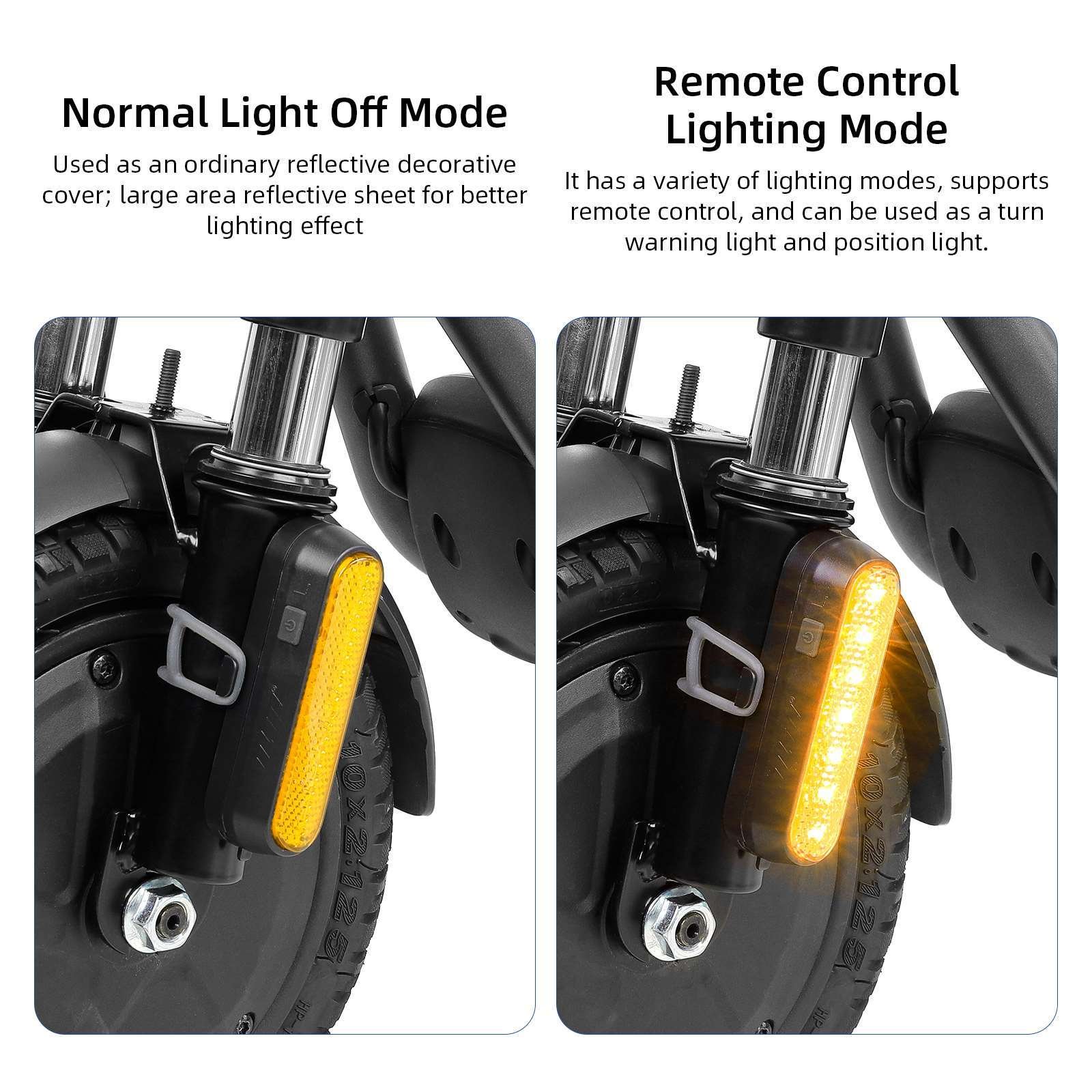 USB Charging Turn Signal Light with Remote Control For Electric Bicycle Parts and Accessories Turn Light Wireless Remote Control