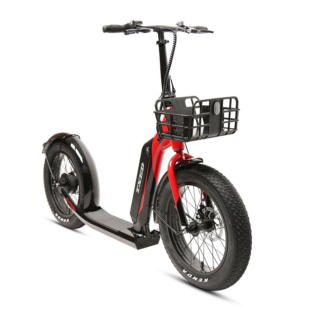 TXED 20"x4.0 brushless 36V/250W rear hub motor 10.4Ah Lithium battery Electric Scooter