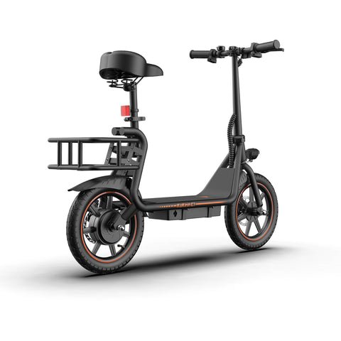 2023 new EU warehouse drop shipping service IP54 waterproof 350W 15AH range KuKirin C1 Electric Scooter with seat Electric Bike