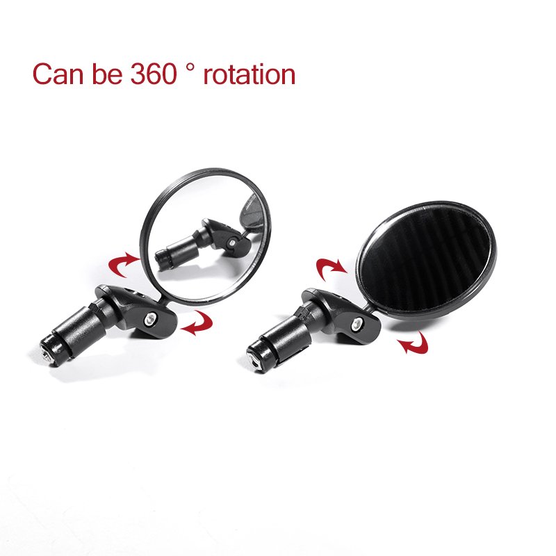 New Image Universal MTB Mirror Handlebar Rotate Wide-angle For MTB Road Bike Scooter Cycling Accessories Bicycle Rearview Mi