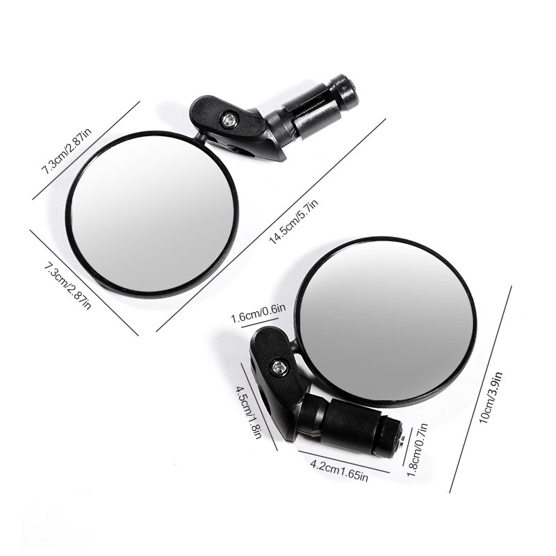 New Image Universal MTB Mirror Handlebar Rotate Wide-angle For MTB Road Bike Scooter Cycling Accessories Bicycle Rearview Mi