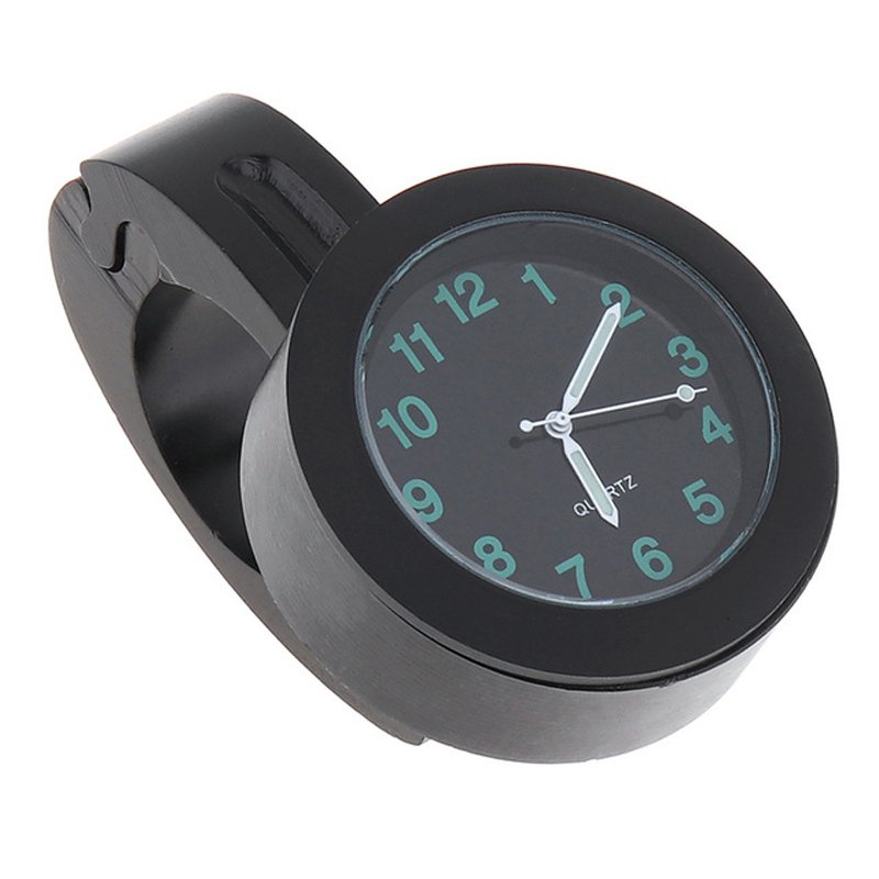 New Image Waterproof Bike Watch Clock Glow In Dark Clock Motorcycle Aluminum Alloy Dial Mini For Mounting Bicycle Handlebar