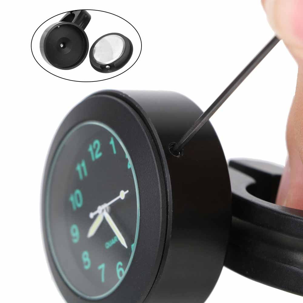 New Image Waterproof Bike Watch Clock Glow In Dark Clock Motorcycle Aluminum Alloy Dial Mini For Mounting Bicycle Handlebar