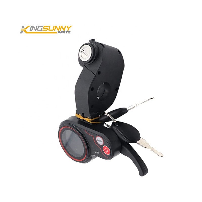 New TF-100 LCD Display Throttle Meter Dashboard 6PIN Switch With Electric Door Lock Key For KUGOO M4 Electric Scooter parts