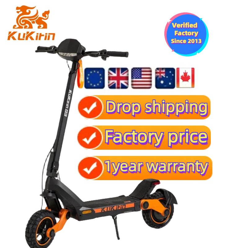 1200W Max Speed 50 KMH 25-degree climbing angle 80km range KuKirin G3 IP54 waterproof electric scooter elektric scooter scuter