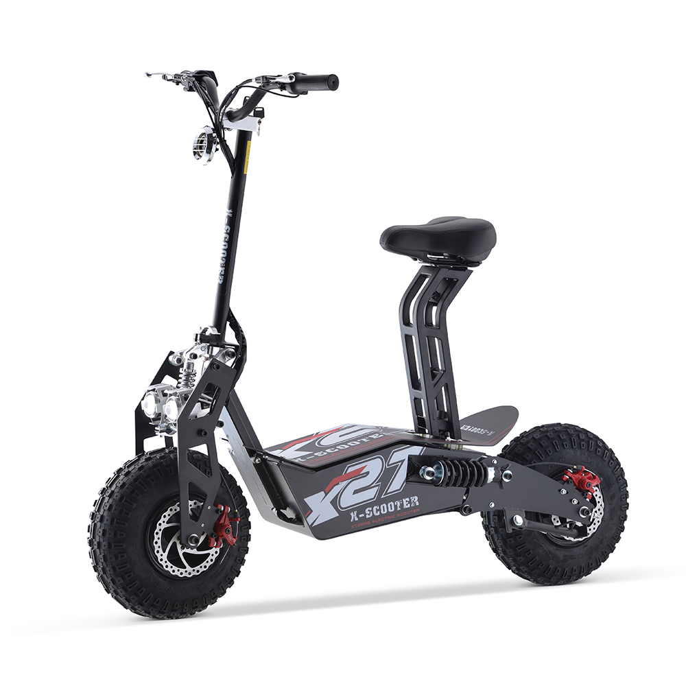 Professional Manufacturer Adult Adjustable Electric Scooter High Speed Lithium Battery Escooter with Pedals Seat 1600W 50km/h