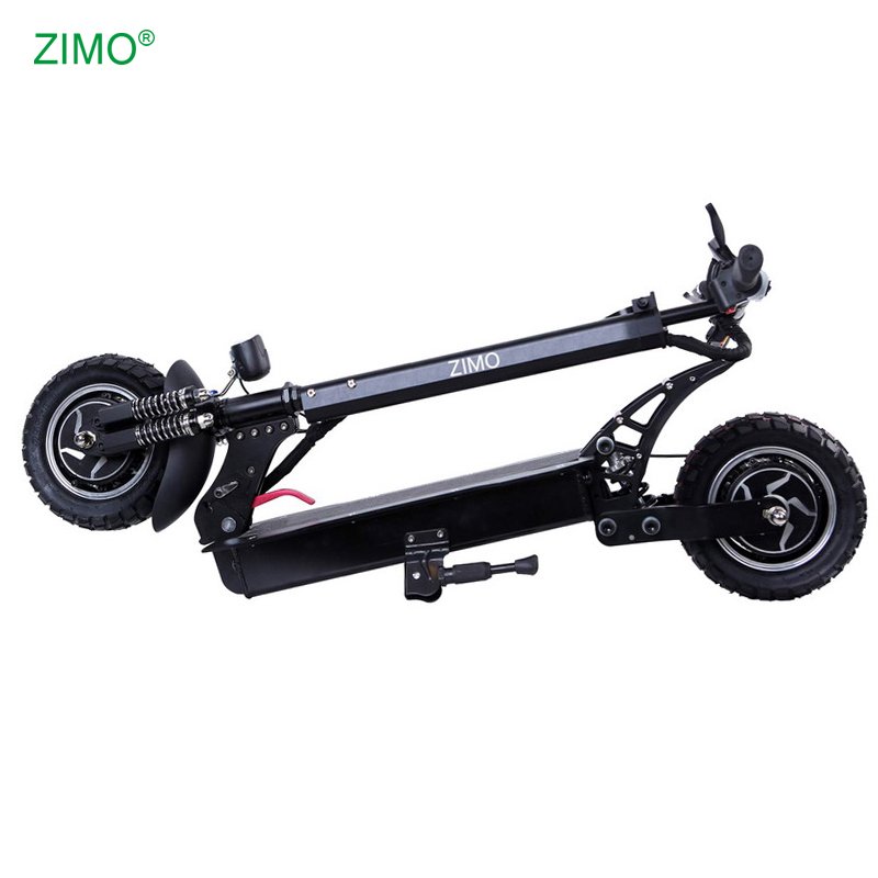 1000w Lithium Ion Battery 52V 18Ah Foldable Dual Motor Big Wheel Electric Scooter