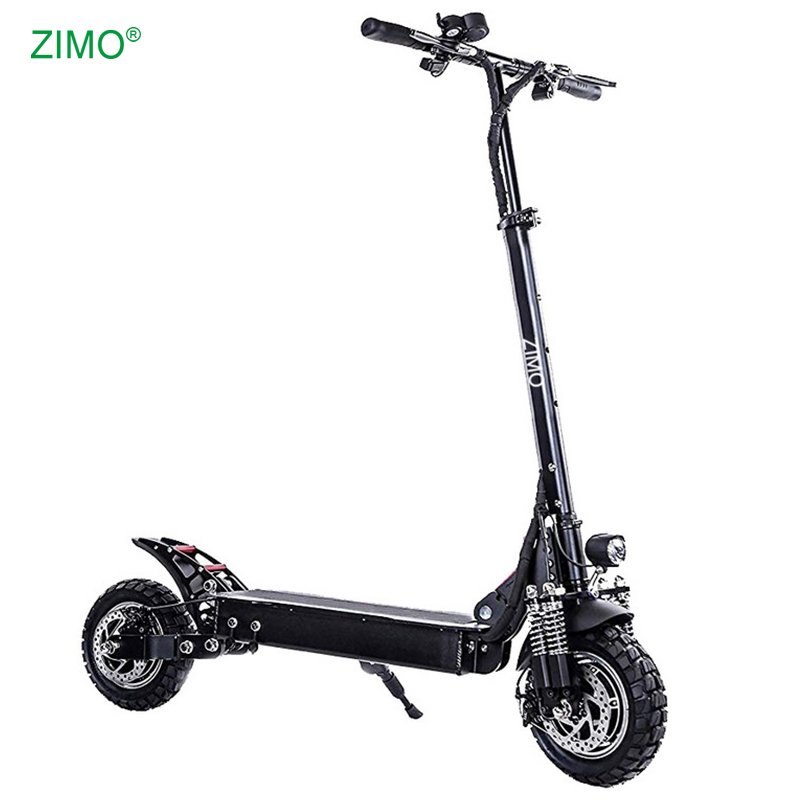1000w Lithium Ion Battery 52V 18Ah Foldable Dual Motor Big Wheel Electric Scooter