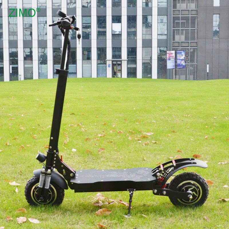 1000w Lithium Ion Battery 52V 18Ah Foldable Dual Motor Big Wheel Electric Scooter
