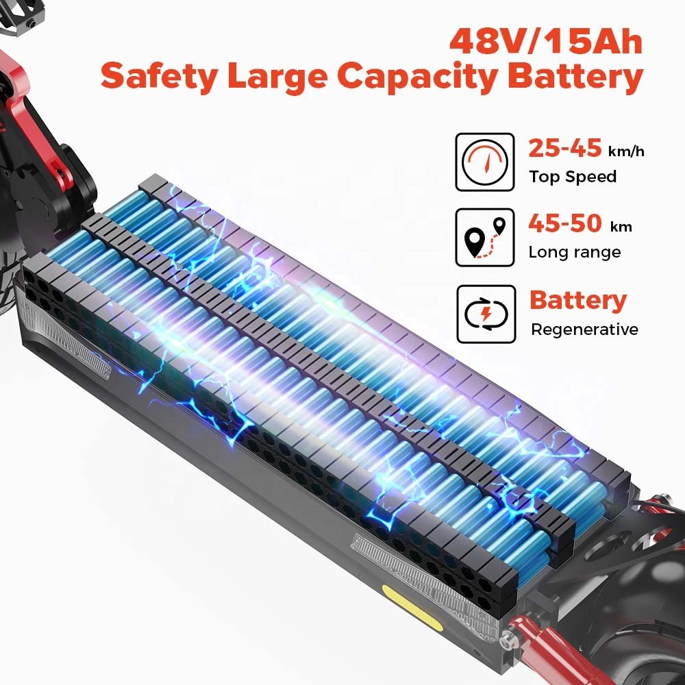 iX4 800W Adult Electric Scooters 15AH Lithium Battery Two Wheel LCD Display 10INCH Scooter