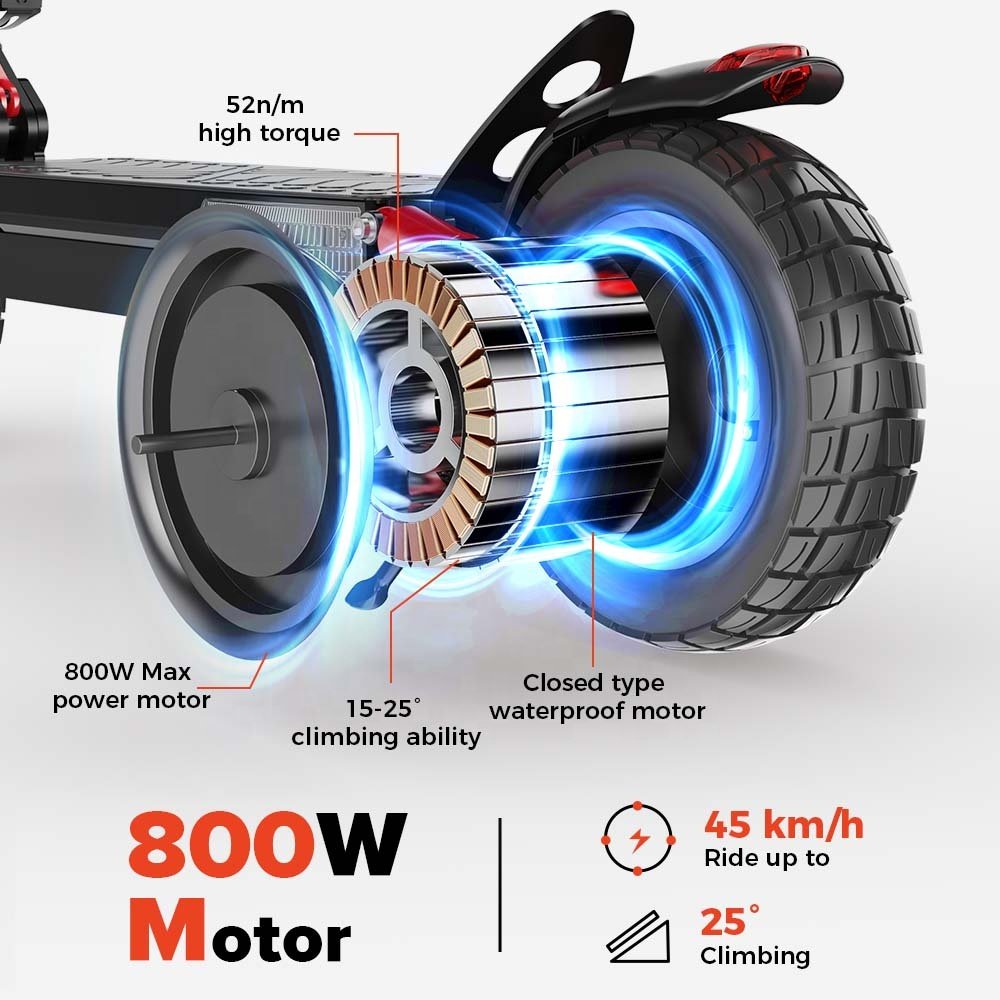 iX4 800W Adult Electric Scooters 15AH Lithium Battery Two Wheel LCD Display 10INCH Scooter