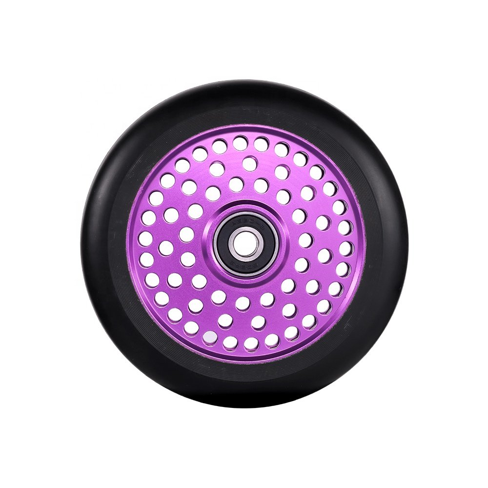 Huoli 88A PU Abec-9 Bearing 120mm Wear Resistant Aluminum Extreme OEM ODM wholesale Sport Pro Stunt Scooter 100mm Wheel