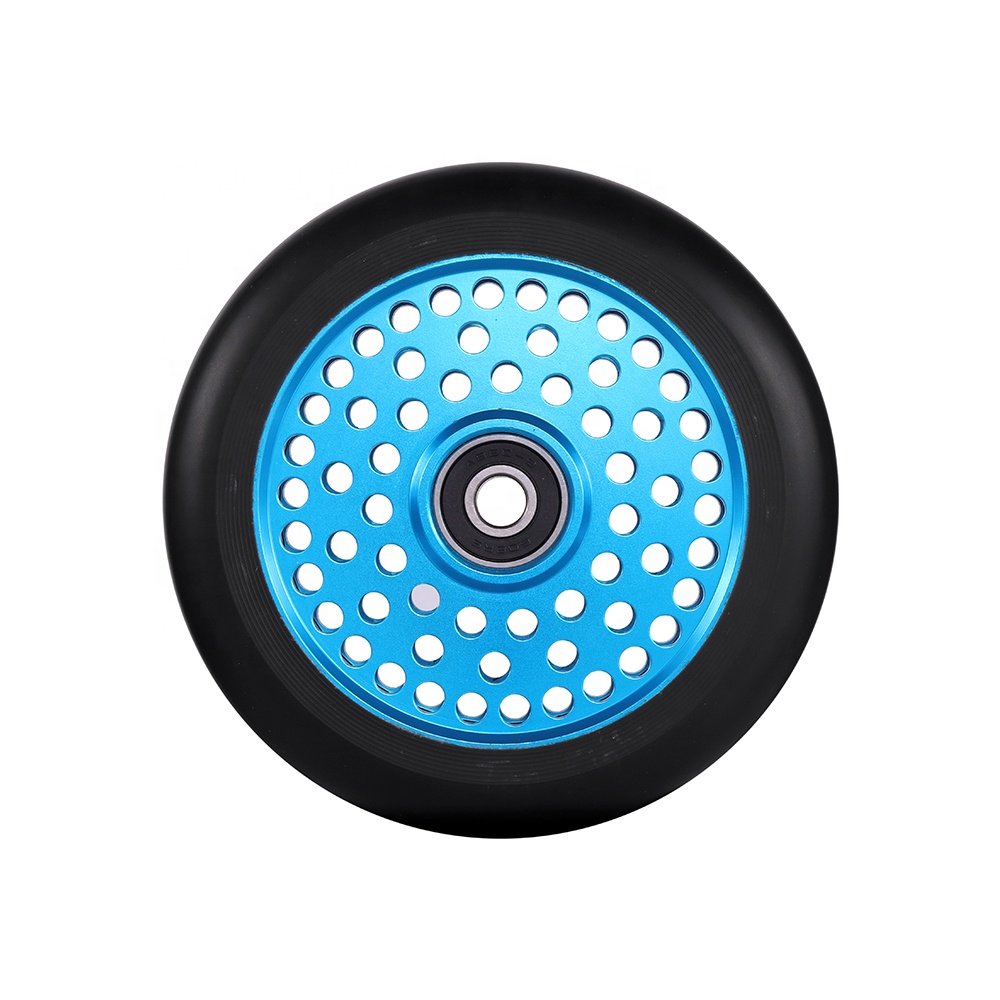 Huoli 88A PU Abec-9 Bearing 120mm Wear Resistant Aluminum Extreme OEM ODM wholesale Sport Pro Stunt Scooter 100mm Wheel