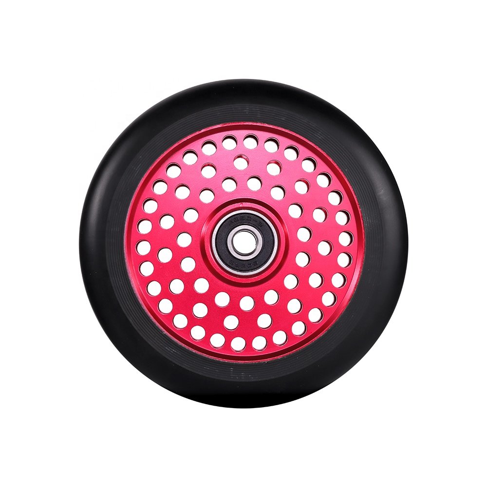 Huoli 88A PU Abec-9 Bearing 120mm Wear Resistant Aluminum Extreme OEM ODM wholesale Sport Pro Stunt Scooter 100mm Wheel