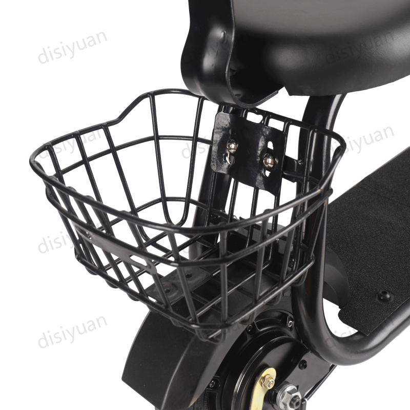Electric bike scooter 350W motor 48v 10.4a lithium battery B2 e scooter with seat backrest and basket electric scooter