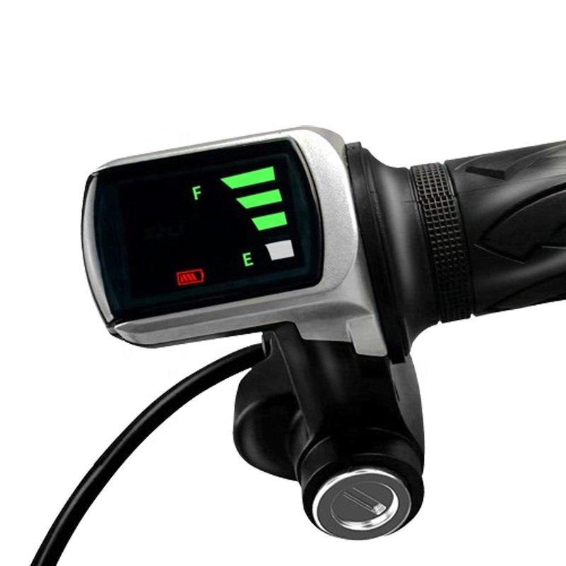 36v 48v Hot sale Electric Scooter ebike Display Screen Twist Throttle Handlebar Set Meter Throttle With Battery Indicator