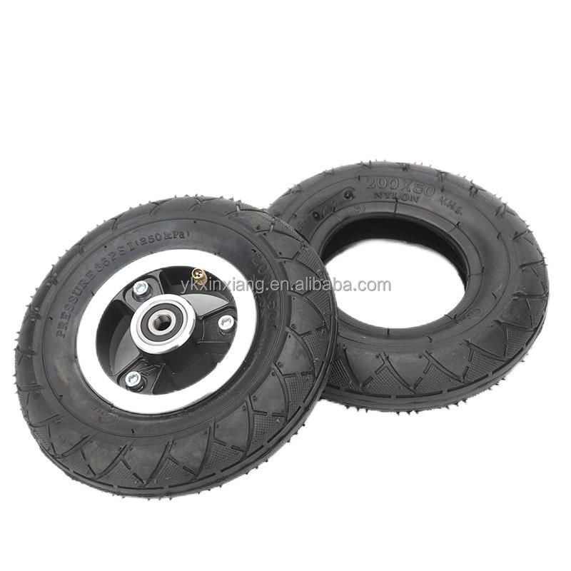 8-inch 200 * 50 electric scooter tire, inflatable wheel, inner and outer tire, wheel hub, electric scooter accessories