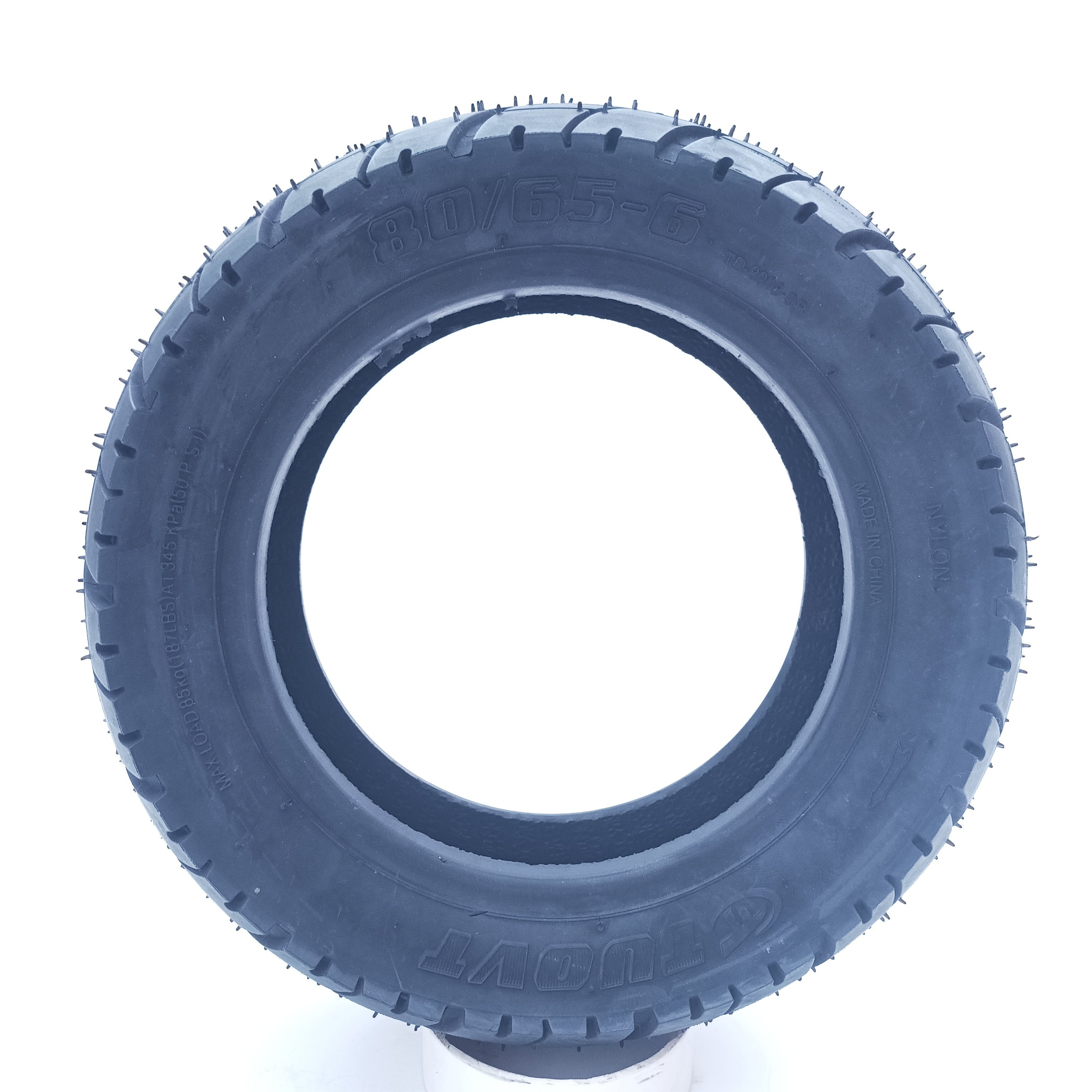 Scooter Parts Rubber Tire TUOVT 80/65-6 Outer Tyre For Zero 10X kugoo M4 Electric Scooter Accessories Replacement Outer Tire