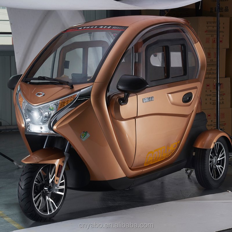 2024 luxury 3 wheel electric scooter car enclosed mobility scooter for passenger EEC Approval