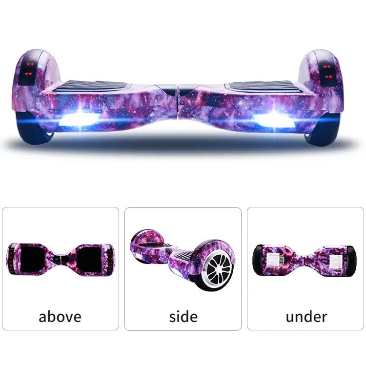 Led Light 6.5 10 Inch Motor Electric Self Balancing Scooter Hoverboards