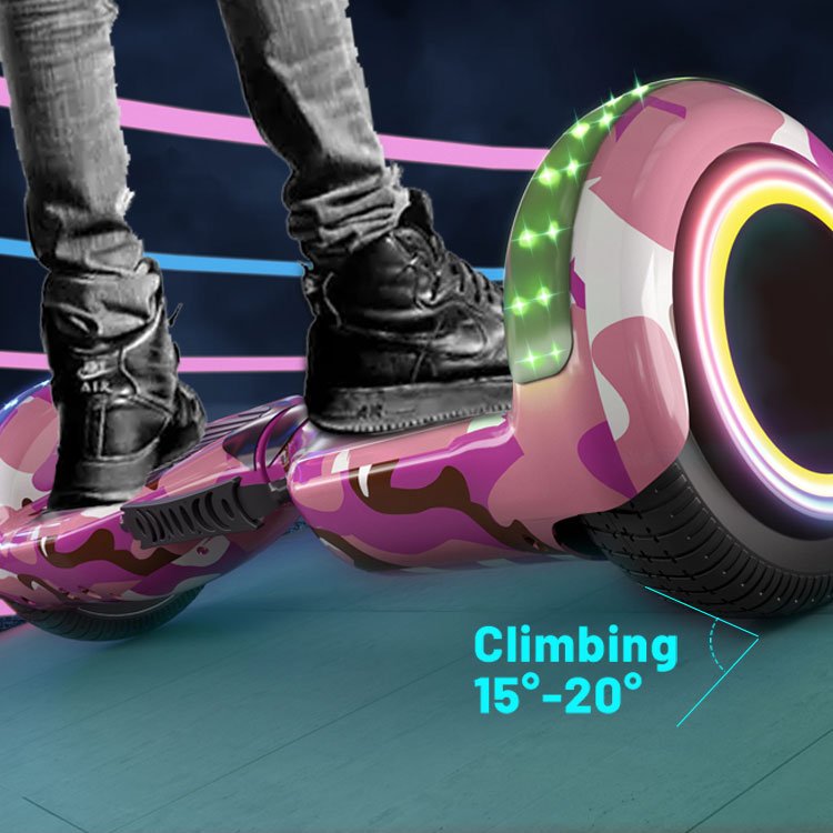 Led Light 6.5 10 Inch Motor Electric Self Balancing Scooter Hoverboards