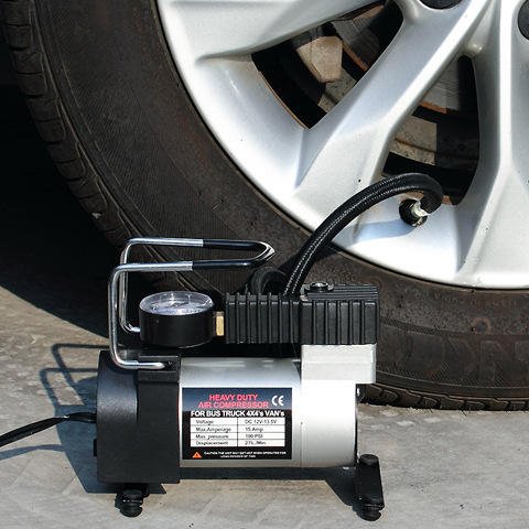 DC 12v Car Air Compressor Tire Inflators Portable Mini Electric Air Pump for Auto Bike Ball