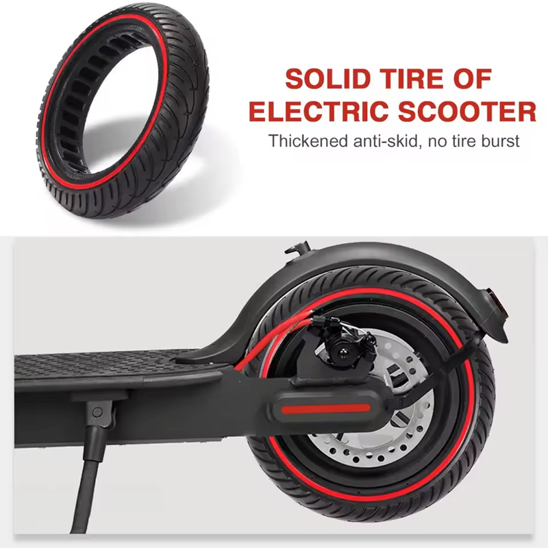 New8.5*2.0inch ND Light elastic with line Inner Honeycomb Tire yellow electric scooter skateboard tire