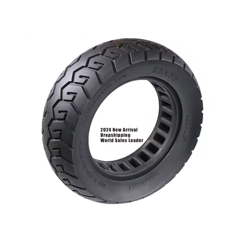 New8.5*2.0inch ND Light elastic with line Inner Honeycomb Tire yellow electric scooter skateboard tire