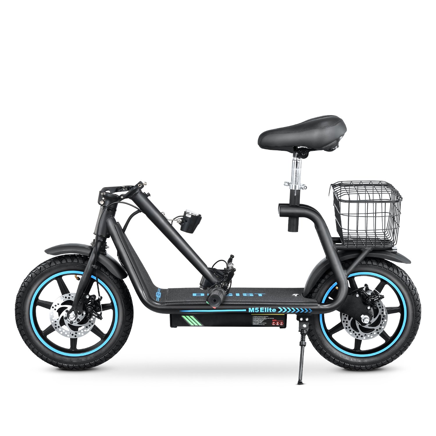 Fast speed high power 500W 48V10Ah 14 Inch Digital Adult Seated Electric Scooter Two-Wheel Bag Carrier Adults Scooter
