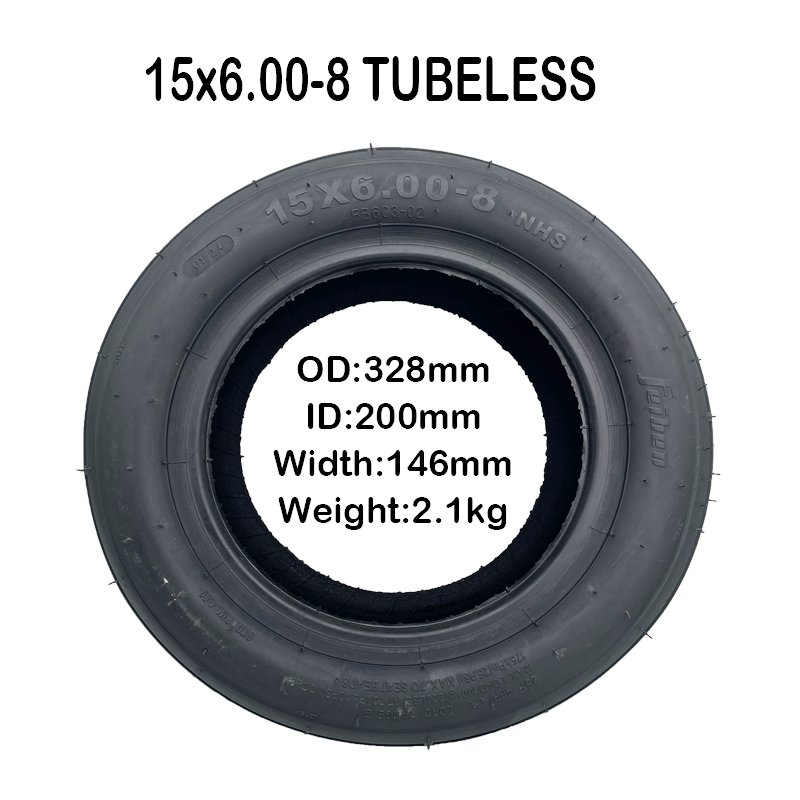 15 inch electric scooter tire tubeless 15X6.00-8 tubeless for scooter parts accessories
