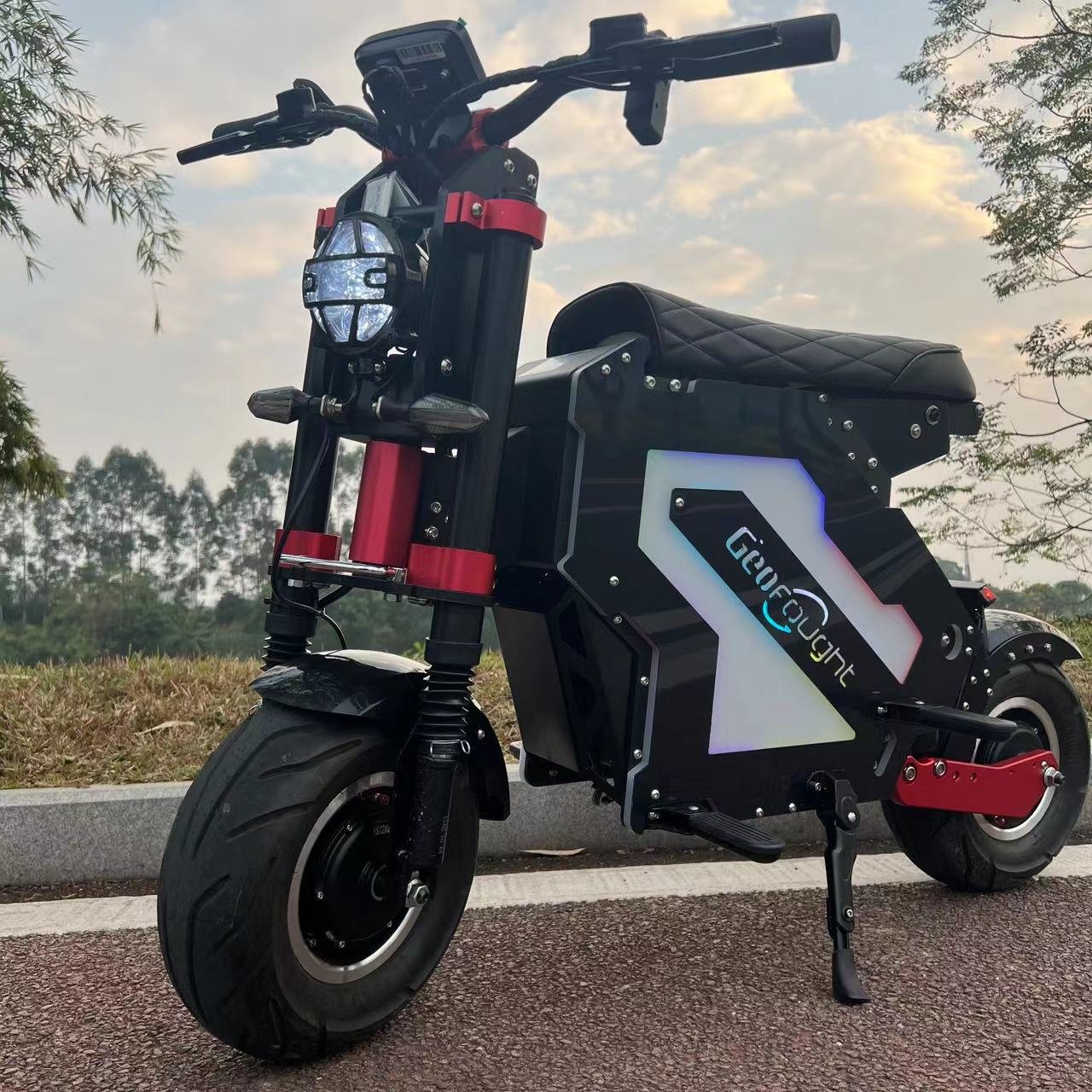 2023 Eshiner MOLO5 8000W 10000W 2 Wheel 14 inch fat tire Electric Scooter waterproof with Removeable Battery