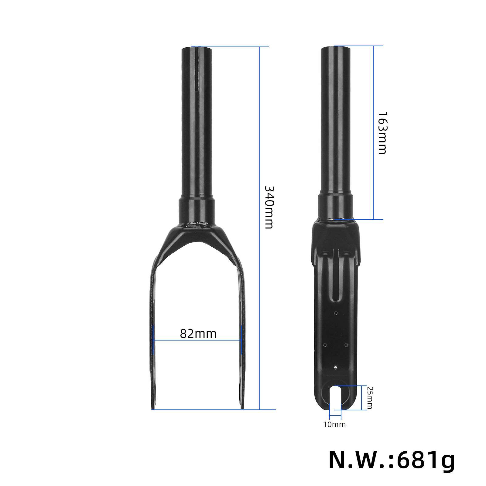 Electric Scooter Front Wheel Bracket Fork For Xiaomi 4Pro Scooter Front Fork Replacement Accessories Parts