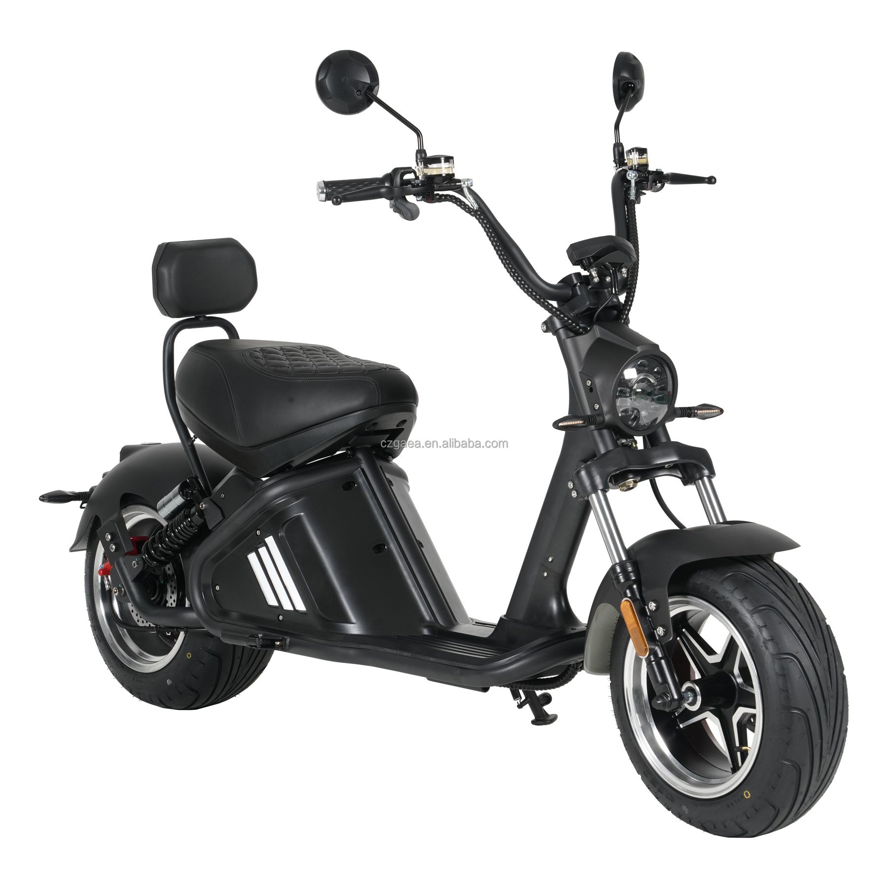 EU Warehouse Gaea M2 60V40AH Citycoco 3000W EEC Chopper Electric Scooter