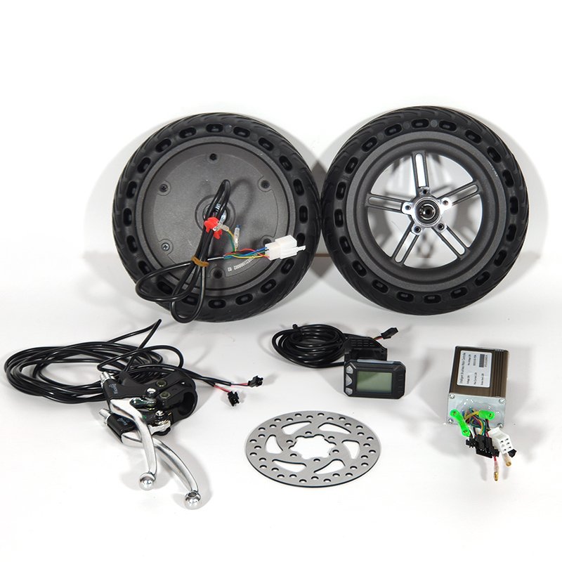 350W 500W 36V 48V Brushless 8" 8.5" 10" Tyre Electric Scooter Conversion Kit e-bike From China