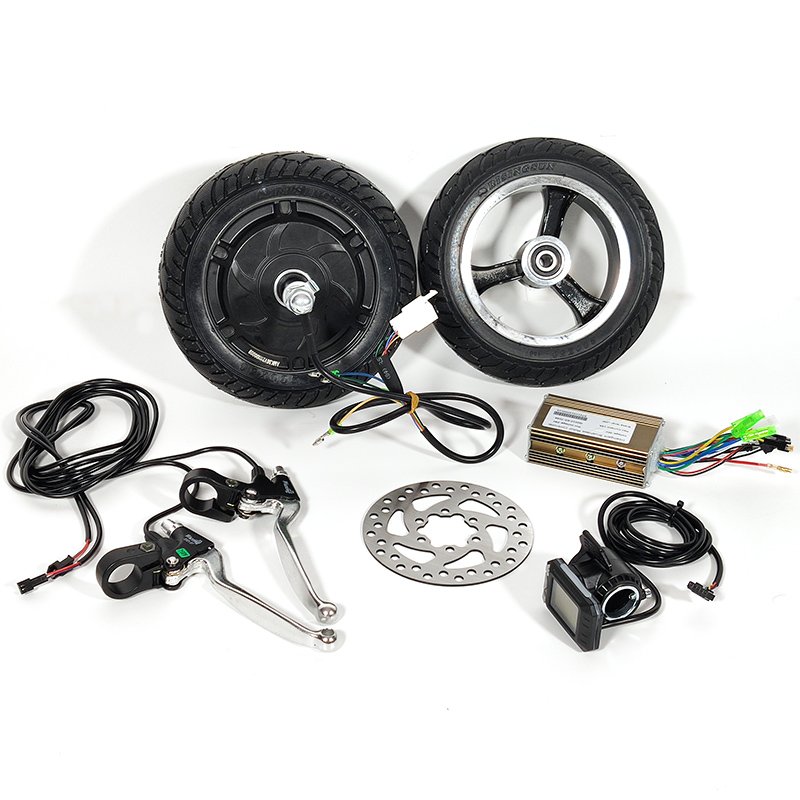 350W 500W 36V 48V Brushless 8" 8.5" 10" Tyre Electric Scooter Conversion Kit e-bike From China