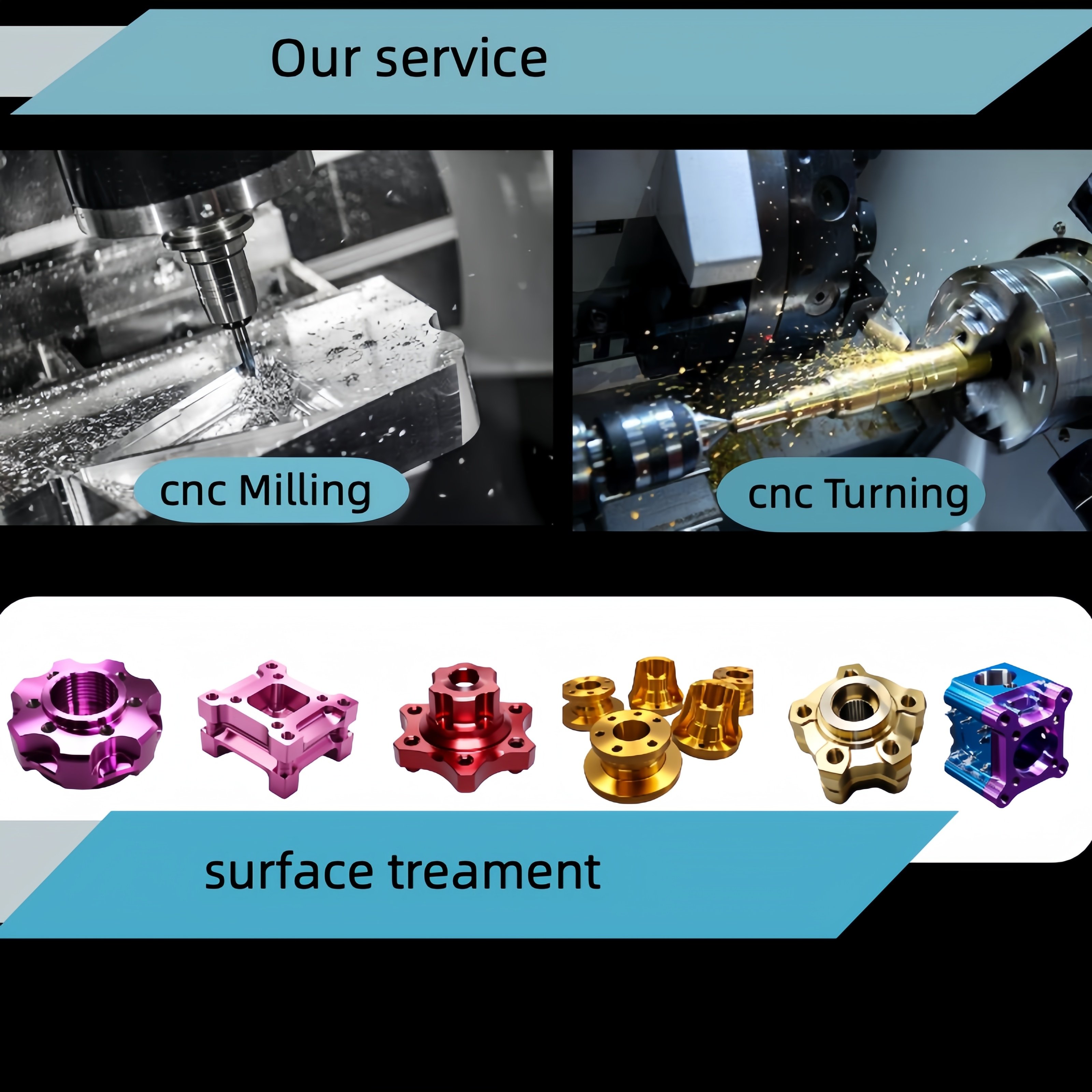 Custom Motorcycle CNC Machining Parts OEM Component Turning Aluminum Alloy Scooter Milling Bolt Components Access