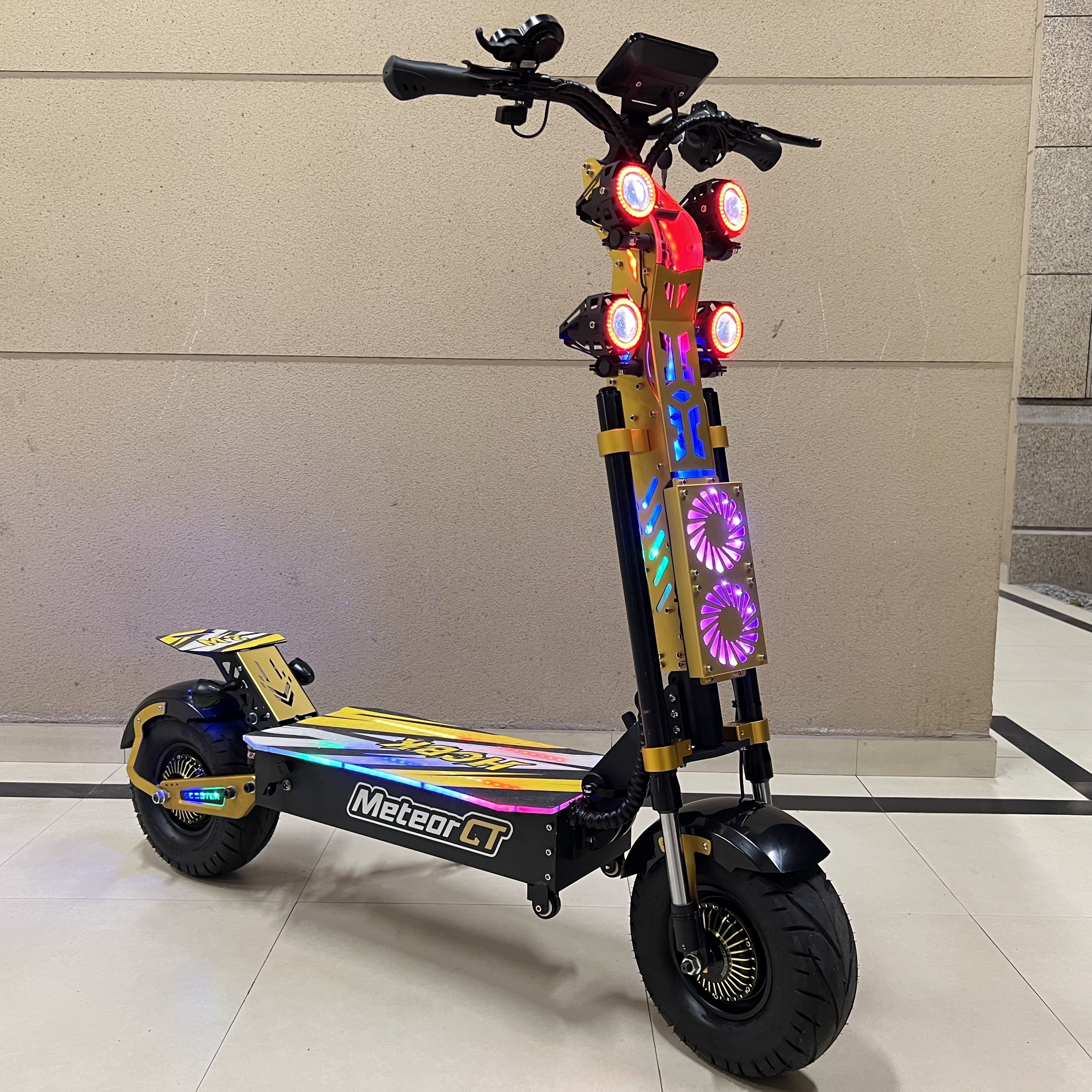 13-Inch 72V10000W 15000W 150km long distance adult dual motor electric scooter with acrylic pedals