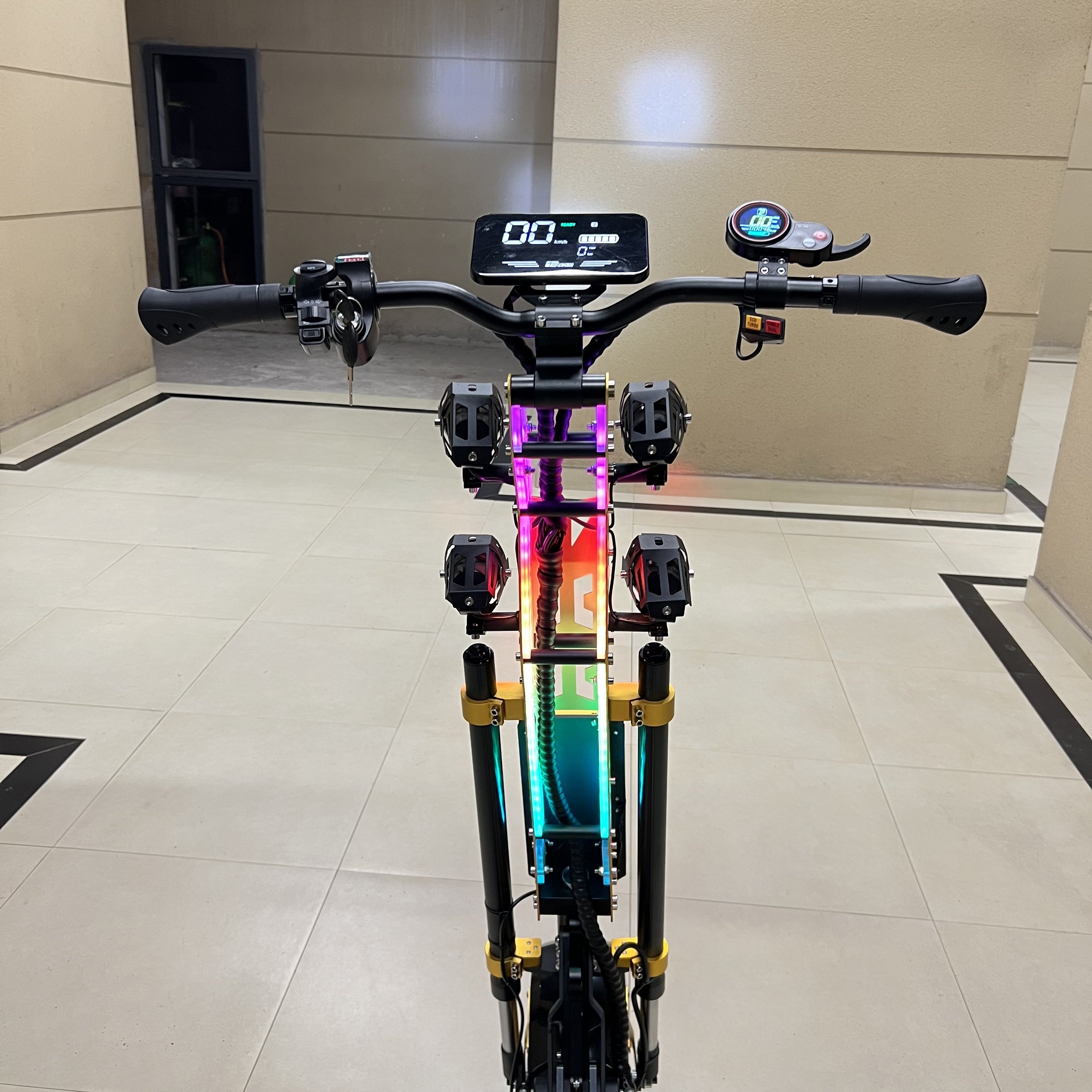 13-Inch 72V10000W 15000W 150km long distance adult dual motor electric scooter with acrylic pedals