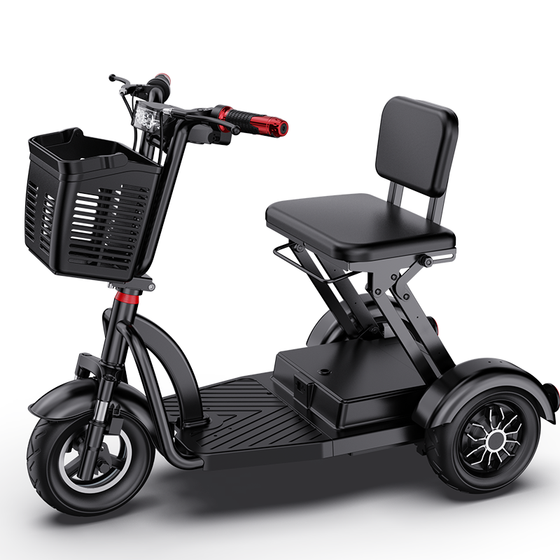 Low Speed for Elderly Moped Electric Tricycle 3 wheels Lithium battery Three Wheel Electric Scooter